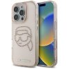 Etui Karl Lagerfeld IML Rhinestones Karl Head do iPhone 16 Pro różowy